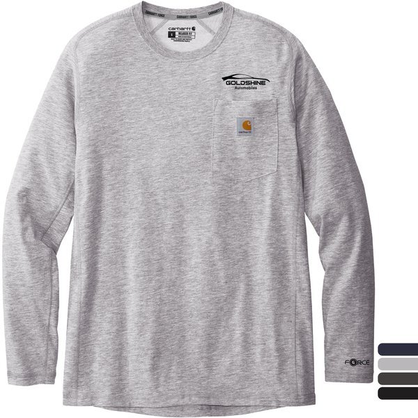 Carhartt® Force® Long Sleeve Cotton Poly Men's Pocket T-Shirt