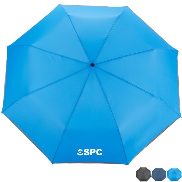 Reflective Trim rPET Umbrella, 48" Arc