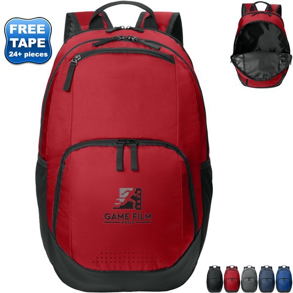 Sport-Tek® Rec Poly PVC Laptop Backpack