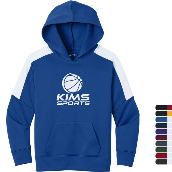 Sport-Tek® Sport-Wick® Fleece United Youth Pullover Hoodie