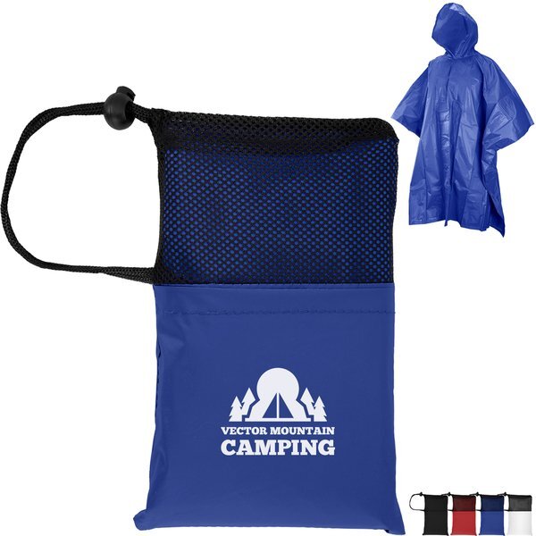 PEVA Poncho w/ Drawstring Pouch