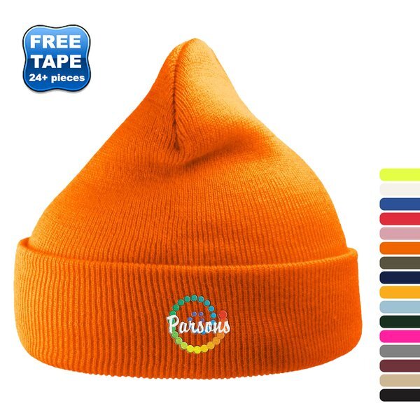 Atlantis® Sustainable 12" Knit Recycled Poly Beanie