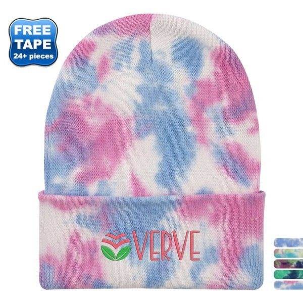 Sportsman™ 12" Tie-Dyed Cotton Cuffed Beanie