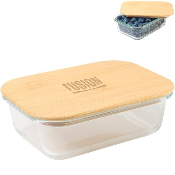 Bamboo Two Cup Storage Container