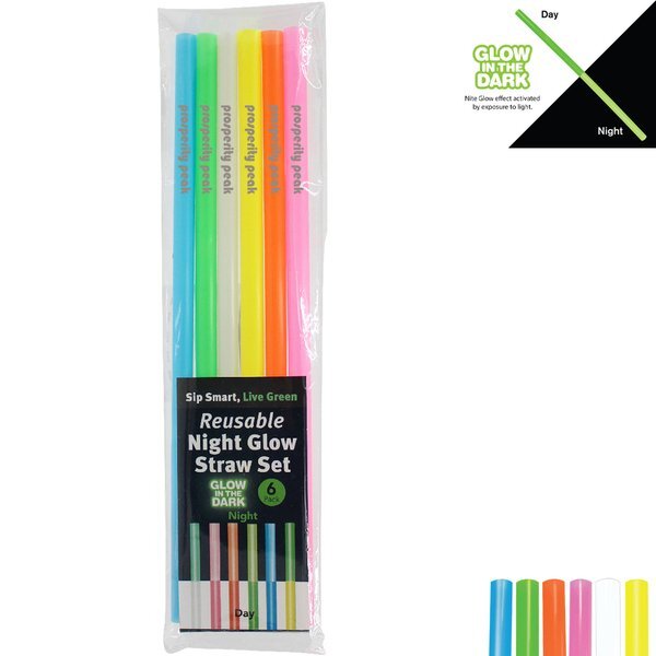 Nite Glow Reusable Straw Six-Pack