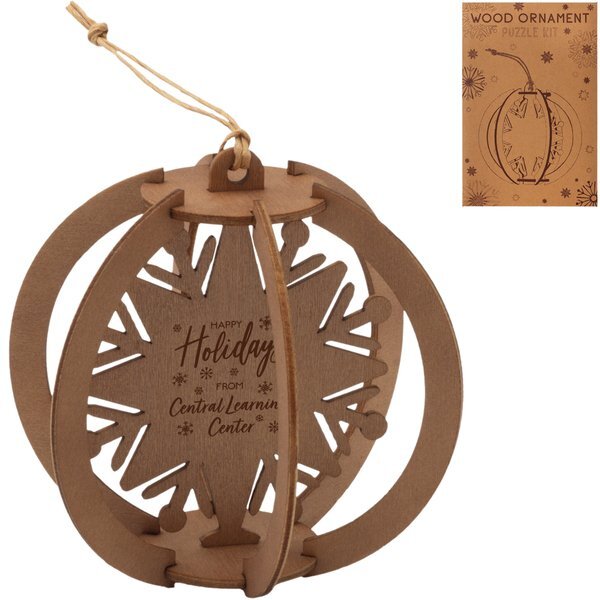 Wood Puzzle Ornament Kit