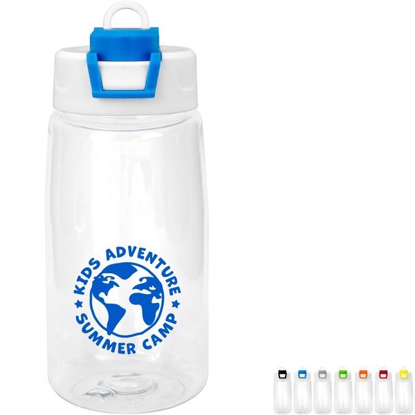 Two Tone Pop Up Recycled Bottle, 18oz.