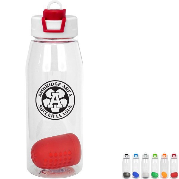 Two Tone Pop Up Bottle w/ Floating Infuser, 32oz.