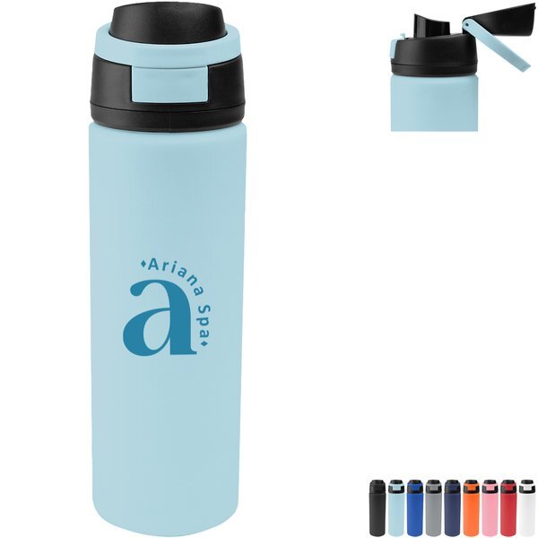 Pop Sip Recycled Stainless Steel Bottle, 24oz.