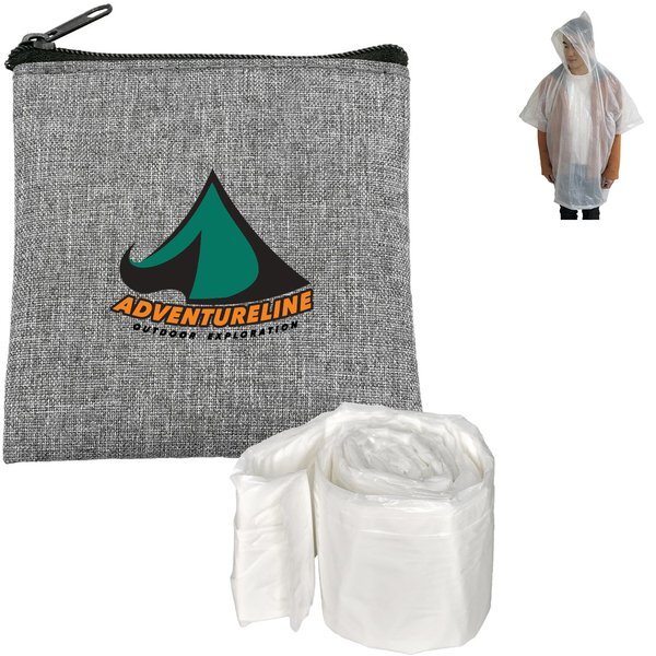 Recycled Pouch & Poncho Set