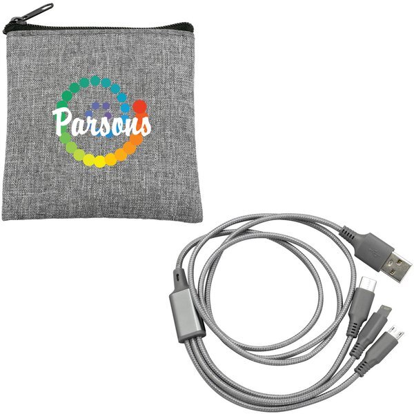 Recycled Pouch & Cable Set