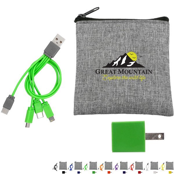 Recycled Pouch, C To C Charging Kit