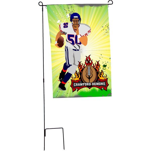 Garden Flag Kit Single-Sided with Pole, 30" x 48"