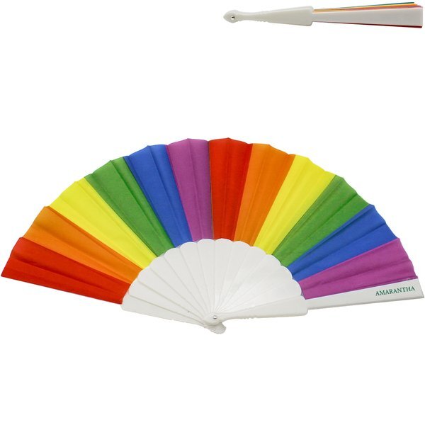 Rainbow Accordion Fan