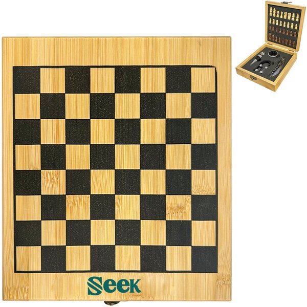 Chess Board & Wine Set