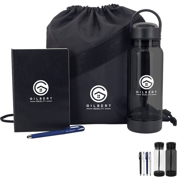 Basecamp Notebook, Drinkware & Pen Gift Set