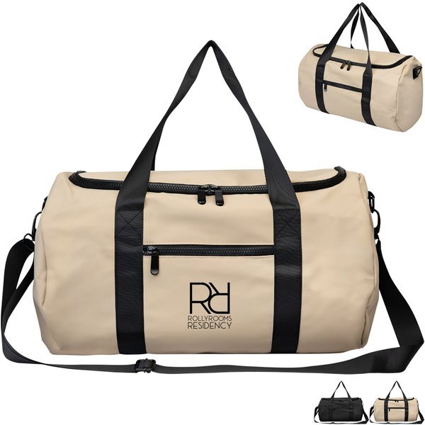 Hudson rPET Leatherette Duffel Bag