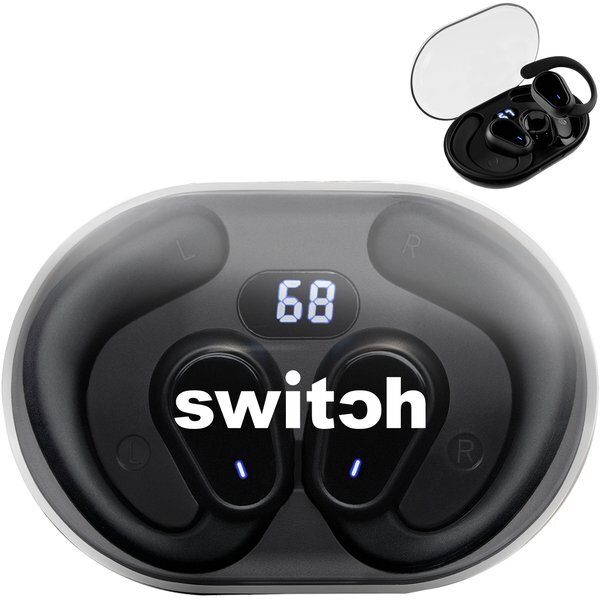 Open Ear TWS Earbuds w/ Charging Case