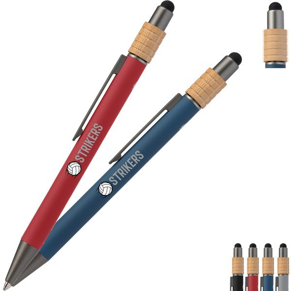 Reborn Spinner Recycled Aluminum Pen w/ Stylus, Full Color