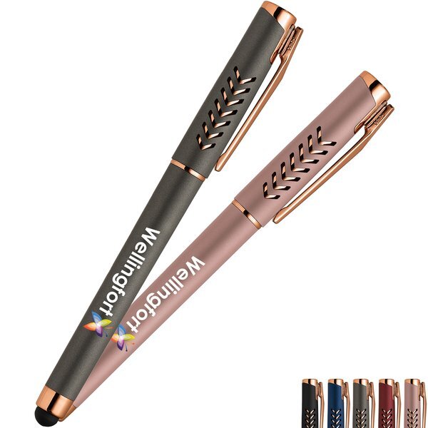 Hollywood Rose Gold Gel Pen w/Stylus, Full Color