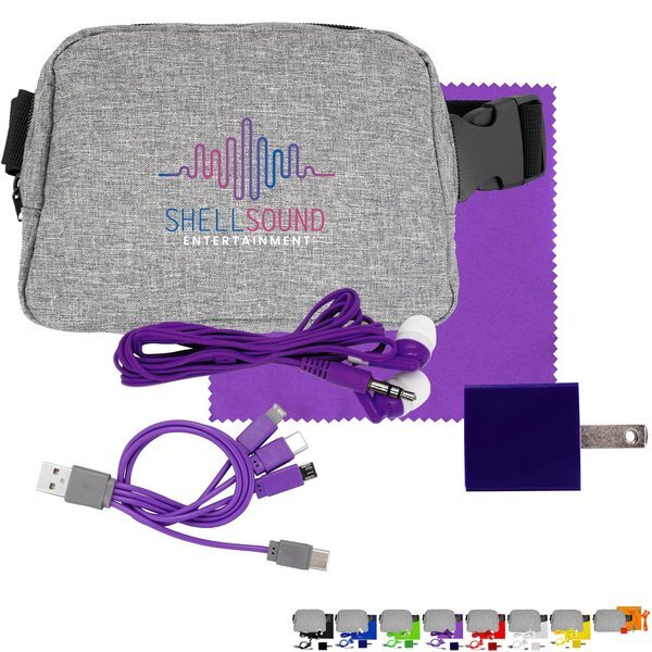 Recycled Fanny Pack Ultimate Tech Travel Set