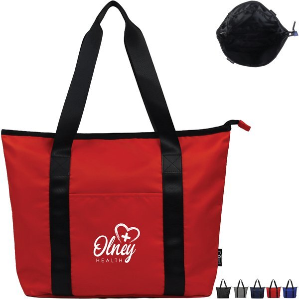 Sustainable rPET Tote w/ Zipper