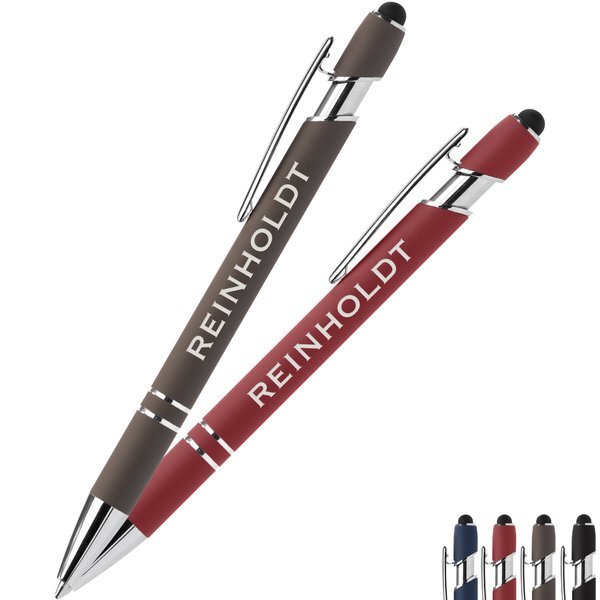 Ellipse Softy Recycled Aluminum Pen w/ Stylus + Anti-Fraud Ink, Laser