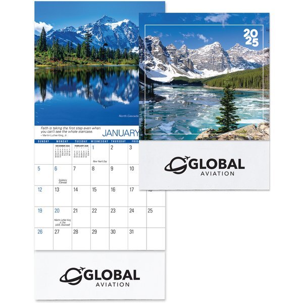 Scenic 2025 Mini Wall Calendar