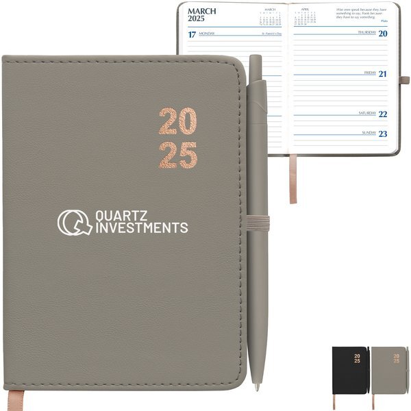 Premium 2025 Weekly Planner with Scripps Softy Pen