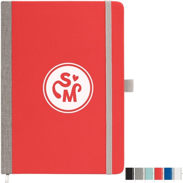 Steinbeck Recycled Two Tone Hard Cover Notebook