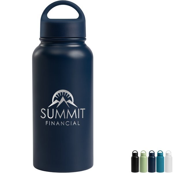 Mariner Double Wall Recycled Stainless Steel Bottle, Laser Engraved, 31oz.