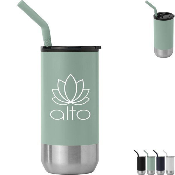 Atlantis Double Wall Tumbler Stainless with Recycled RPP Inner, 16oz.