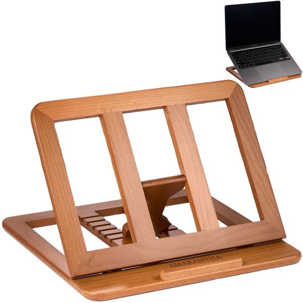 Desk Sense FSC® Certified Wood Laptop Stand