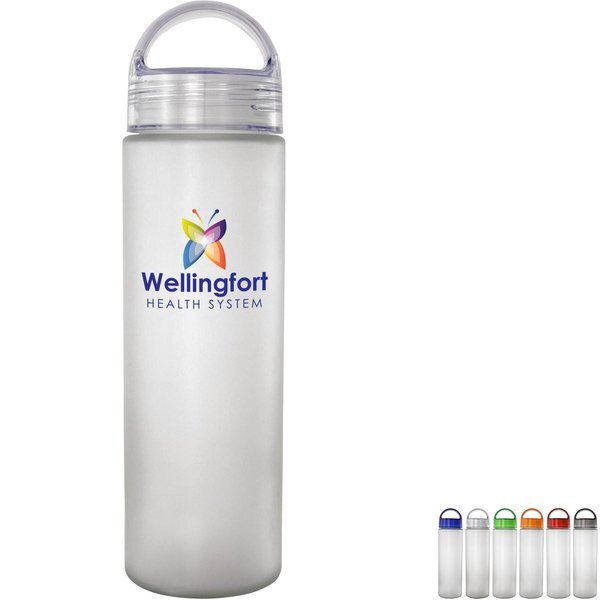 Arch Full Color Frosted Glass Bottle, 22oz.