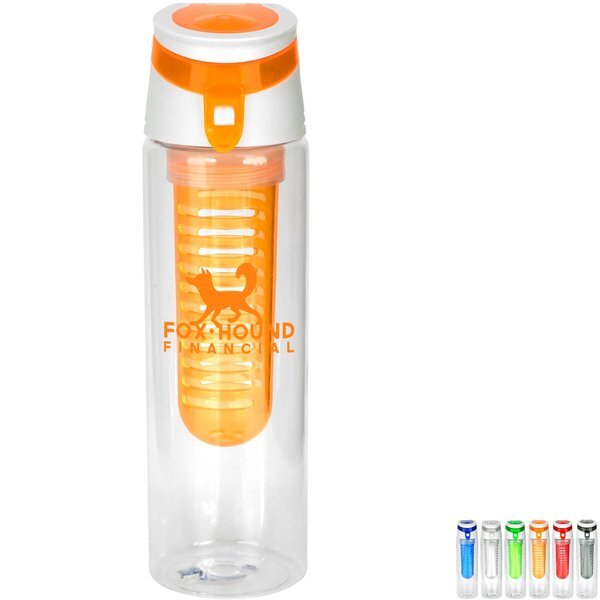 Trendy Recycled Bottle w/ Fruit Infuser, 24oz.