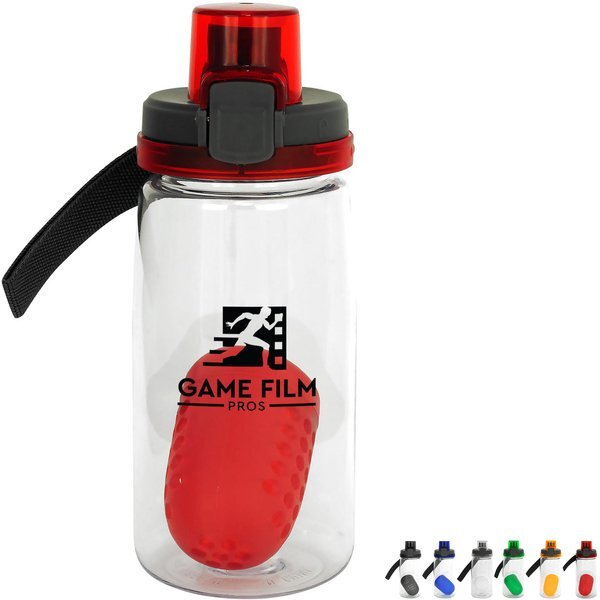 Locking Lid Recycled Bottle w/ Floating Infuser, 18oz.