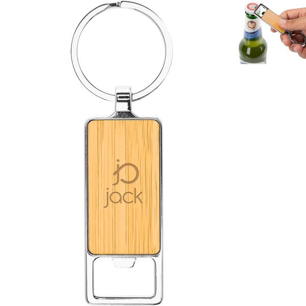 Bristol Bamboo Key Tag w/ Bottle Opener