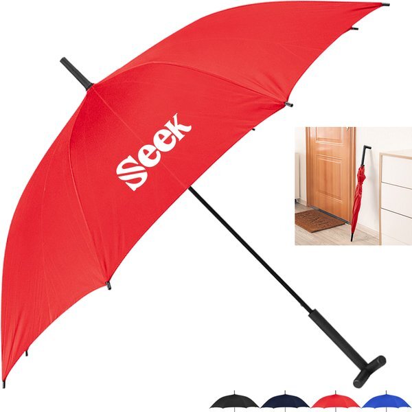 Auto Open Umbrella w/ Prop Stand, 46" Arc