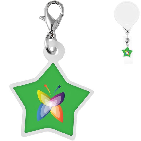 Star Badge Reel Charm