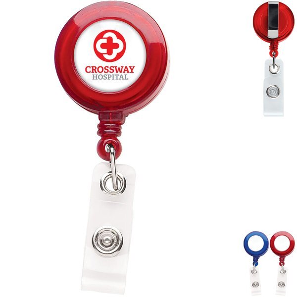 Translucent Good Round Badge Reel