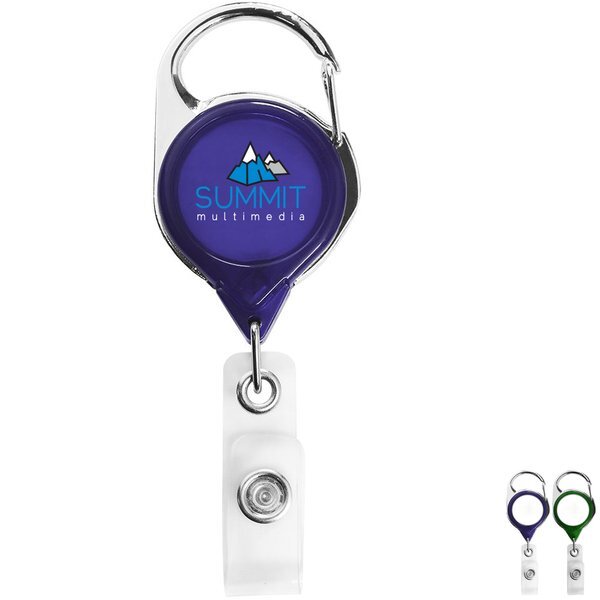 Translucent Carabiner Badge Reel