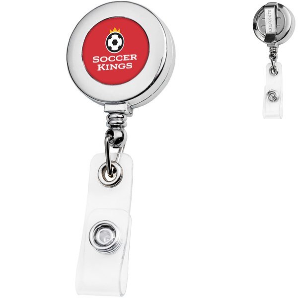 Chrome Round Badge Reel