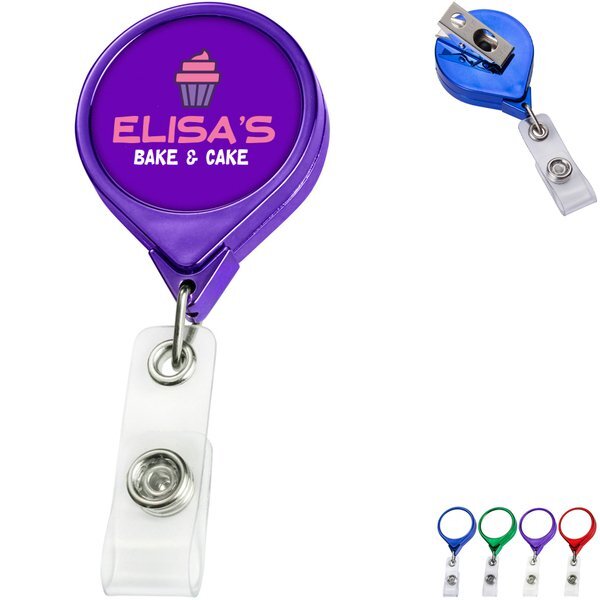 Color Chrome Jumbo Round Badge Reel