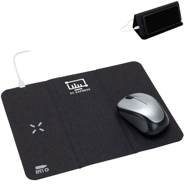 Acadia rPET Mouse Pad w/ 15W Wireless Charger