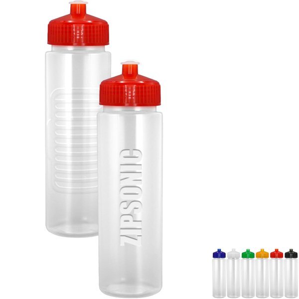 Sporty Debossed Water Grip Bottle,  24 oz.