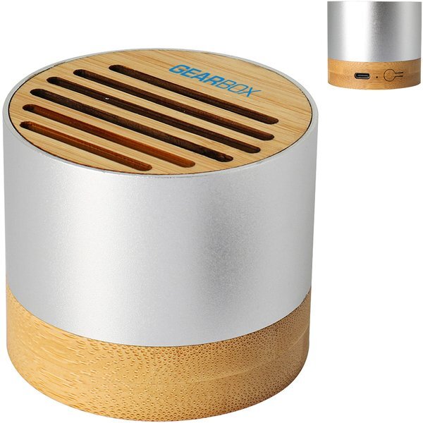 EcoSound Bamboo Recycled Aluminum Wireless Speaker