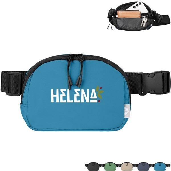 Taiga rPET Nylon Zippered Waist Bag