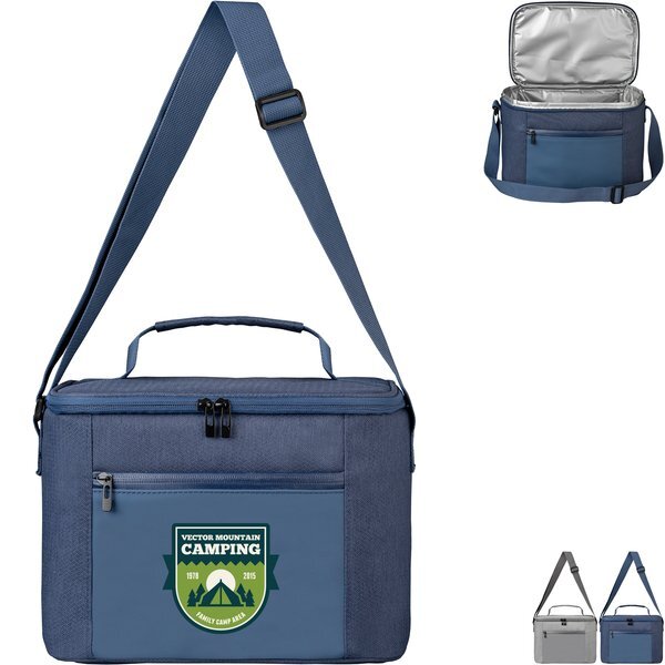 City Pack 600D RPET Zippered Cooler Bag