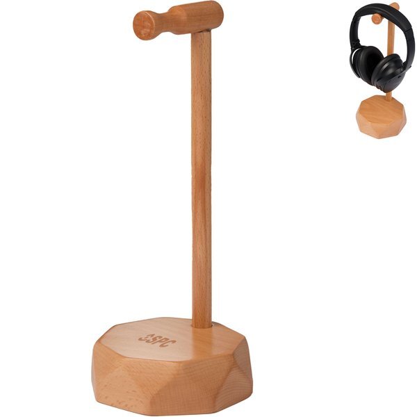 Desk Tune FSC®-Certified Wood Headphone Stand