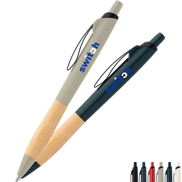 Crest Recycled Plastic Retractable Curvy Pen